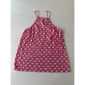 Banana Republic milly Women's Silk Blend Camisole Tank Top Size M Pink Boho